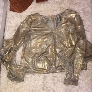 Metallic blouse